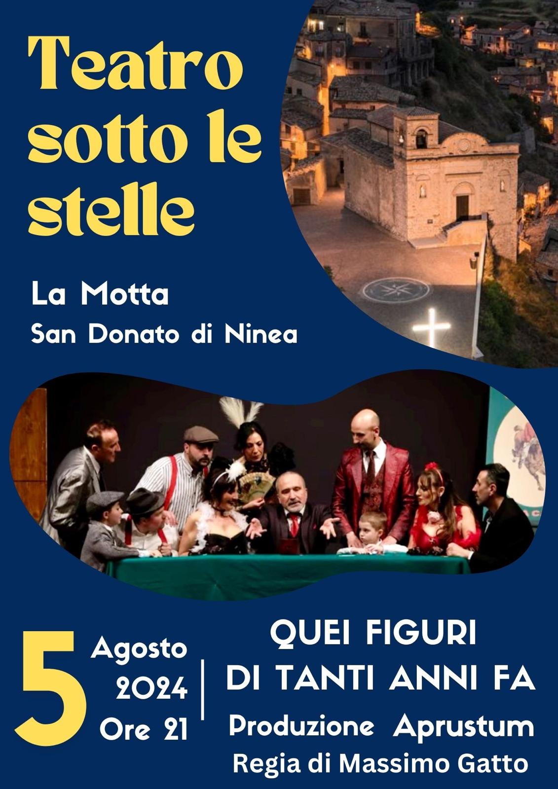 Teatro sotto le stelle a San Donato Ninea